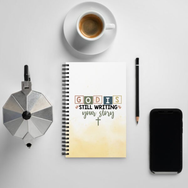 God is Still Writing - Spiral notebook