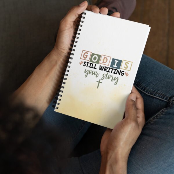 God is Still Writing - Spiral notebook - Image 3