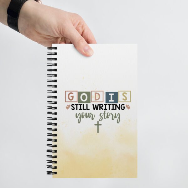 God is Still Writing - Spiral notebook - Image 4