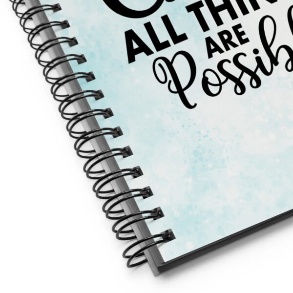 With God All Things - Spiral notebook - Image 5