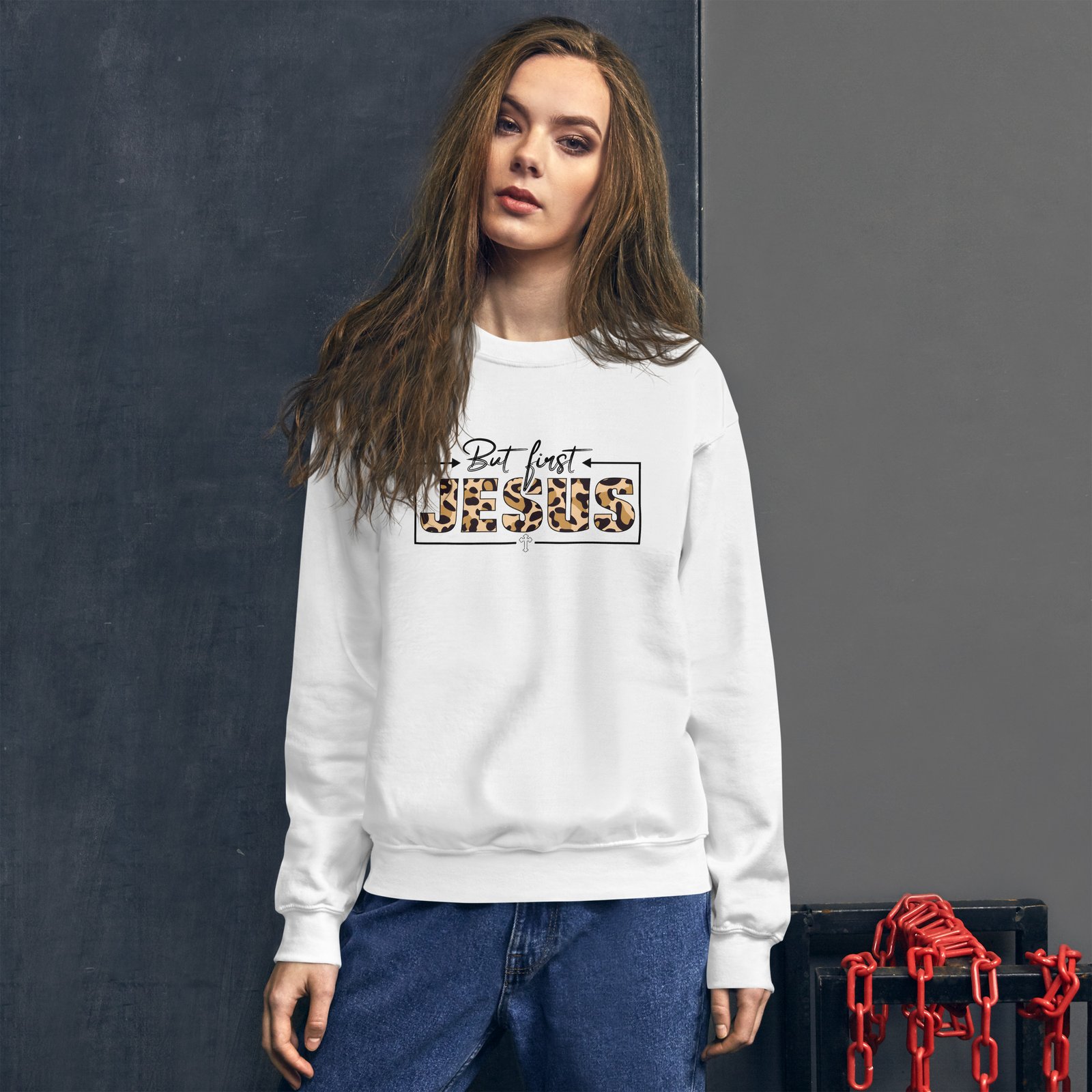But First Jesus - Sweatshirt - Image 4