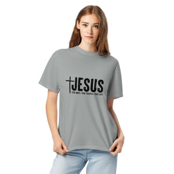 Jesus - Unisex garment-dyed heavyweight t-shirt - Image 2