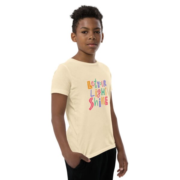 Let you Light Shine - Youth Short Sleeve T-Shirt - Image 3