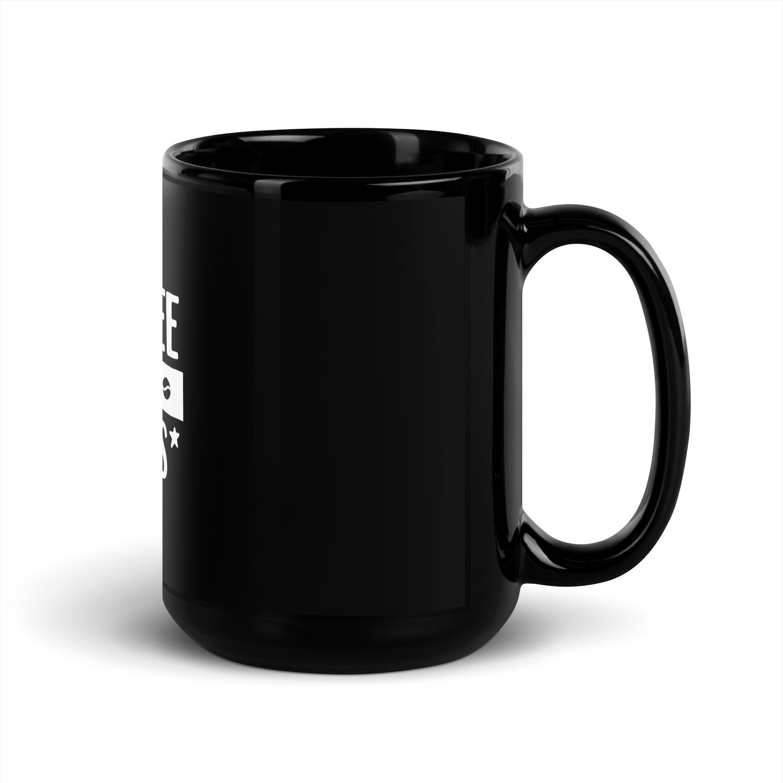 Coffee and Jesus - Black Glossy Mug - Image 4