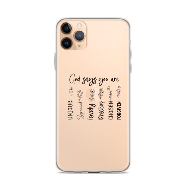 God Says You Are - Clear Case for iPhone® - Image 14