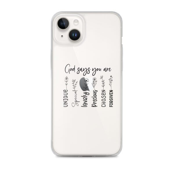God Says You Are - Clear Case for iPhone® - Image 39