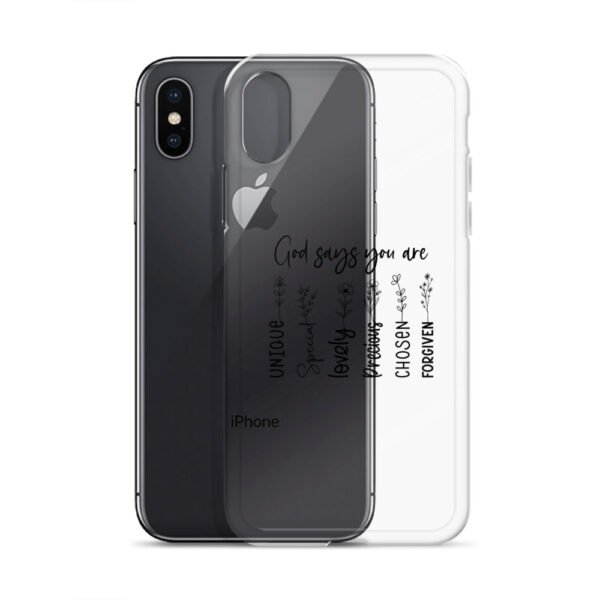 God Says You Are - Clear Case for iPhone® - Image 4