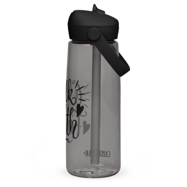 Walk By Faith - Flip straw water bottle - Image 8
