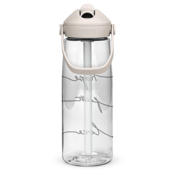 Hope - Faith - Love - Flip straw water bottle - Image 4