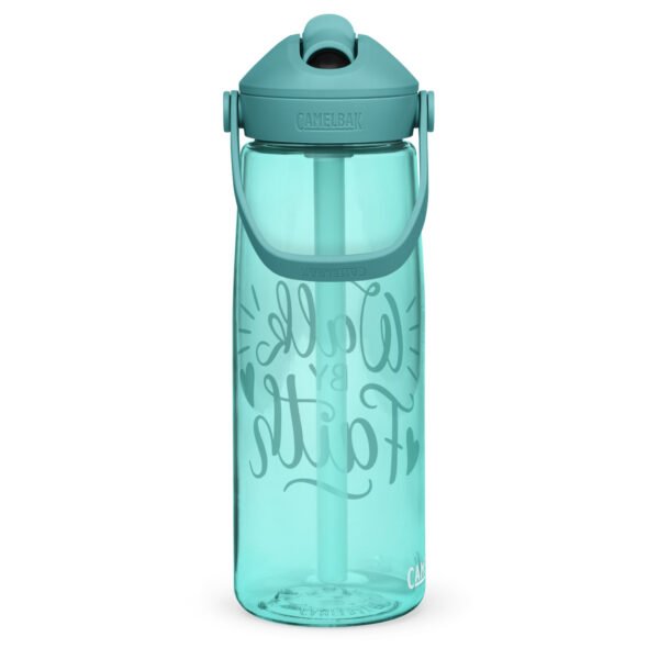 Walk By Faith - Flip straw water bottle - Image 18
