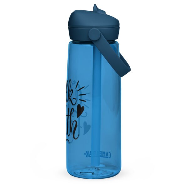 Walk By Faith - Flip straw water bottle - Image 4
