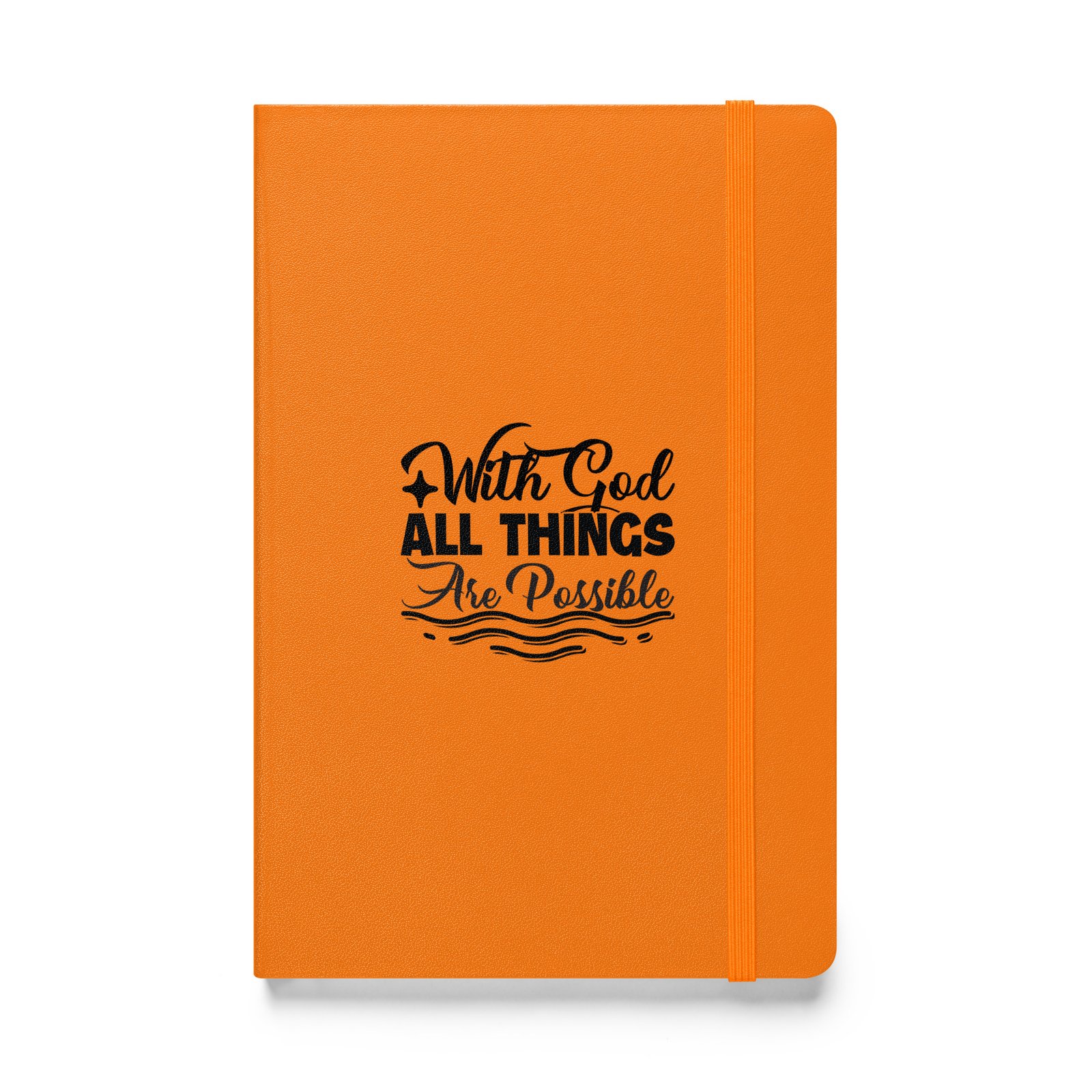 God Makes All Things Possible - Hardcover bound notebook - Image 9
