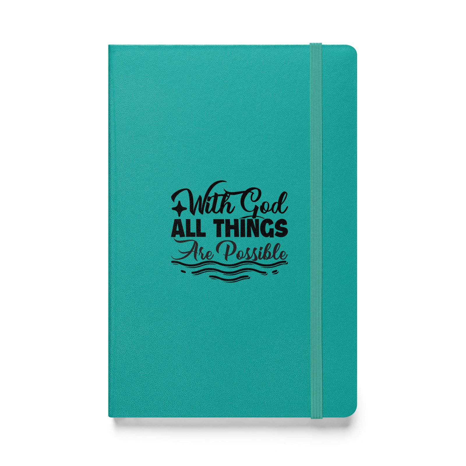 God Makes All Things Possible - Hardcover bound notebook - Image 8