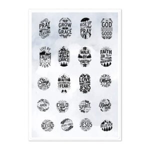 Set of 20 - Sticker sheet