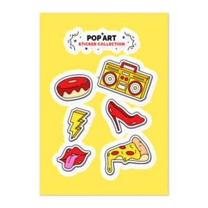 Set of 6 - Sticker sheet