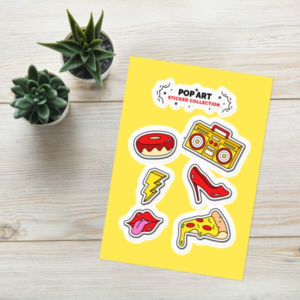 Set of 6 - Sticker sheet - Image 2