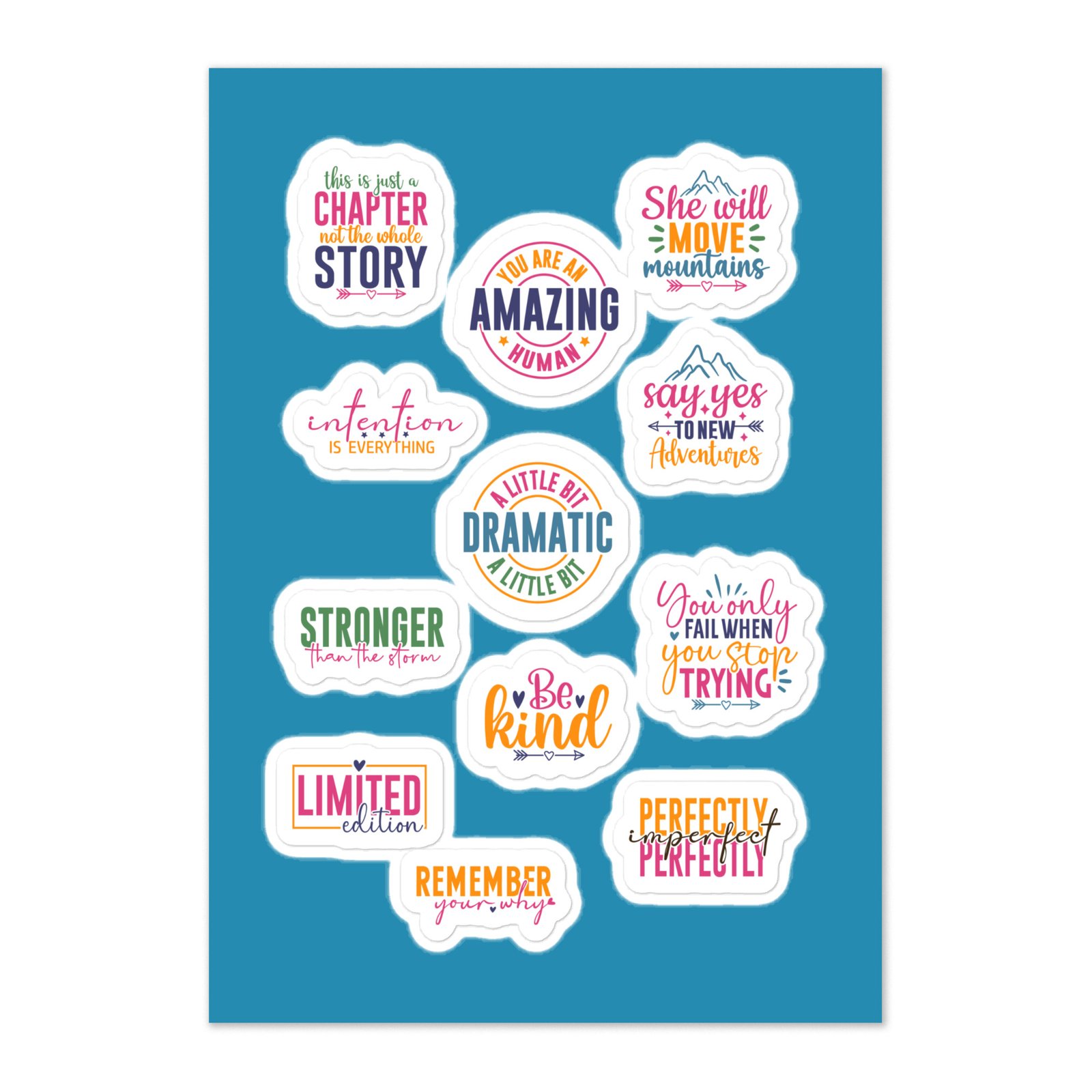 Set of 12 - Sticker sheet
