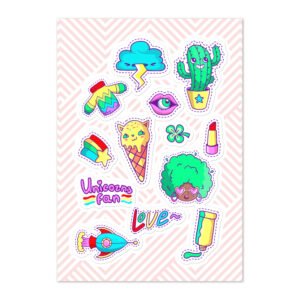 Set of 13 - Sticker sheet
