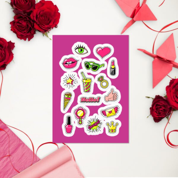 Set of 16 - Sticker sheet - Image 2