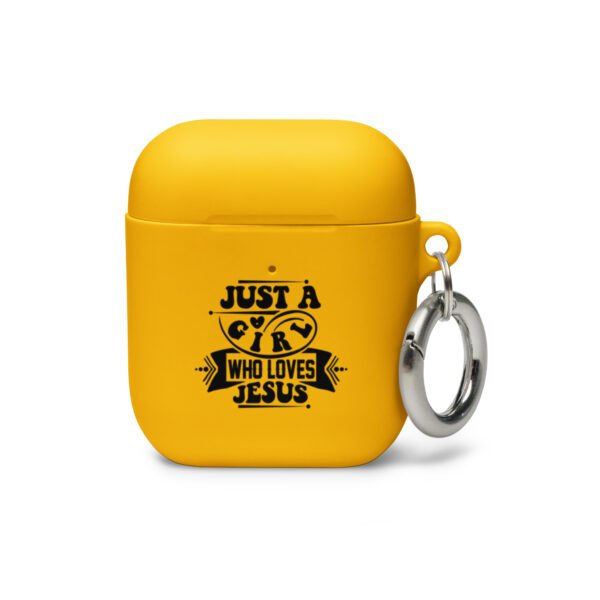 Just a Girl Who Loves Jesus - Rubber Case for AirPods® - Image 5