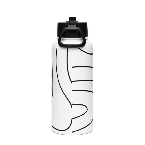 Dream Big and Create your Own Story - Stainless steel water bottle with a straw lid - Image 2