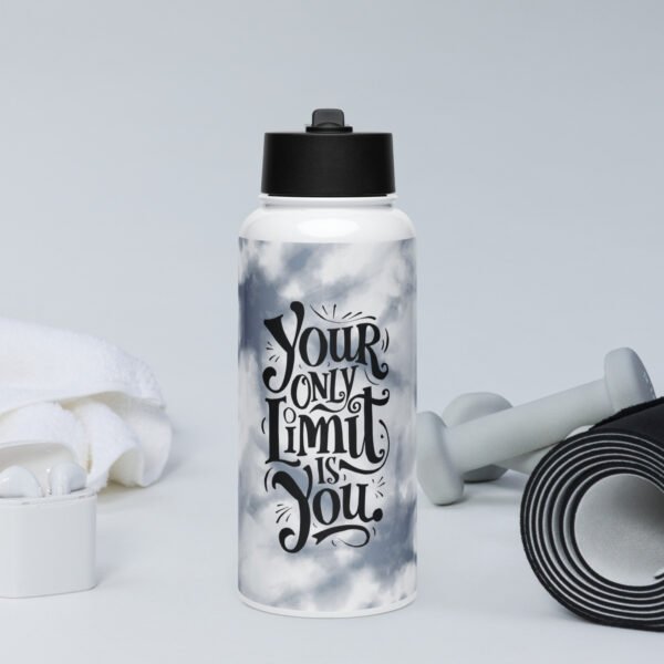 Your Only Limit is You - Stainless steel water bottle with a straw lid - Image 6