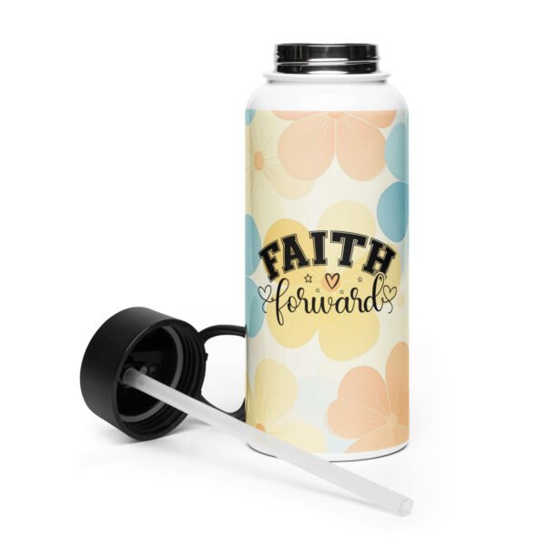 Faith Forward - Stainless steel water bottle with a straw lid - Image 5