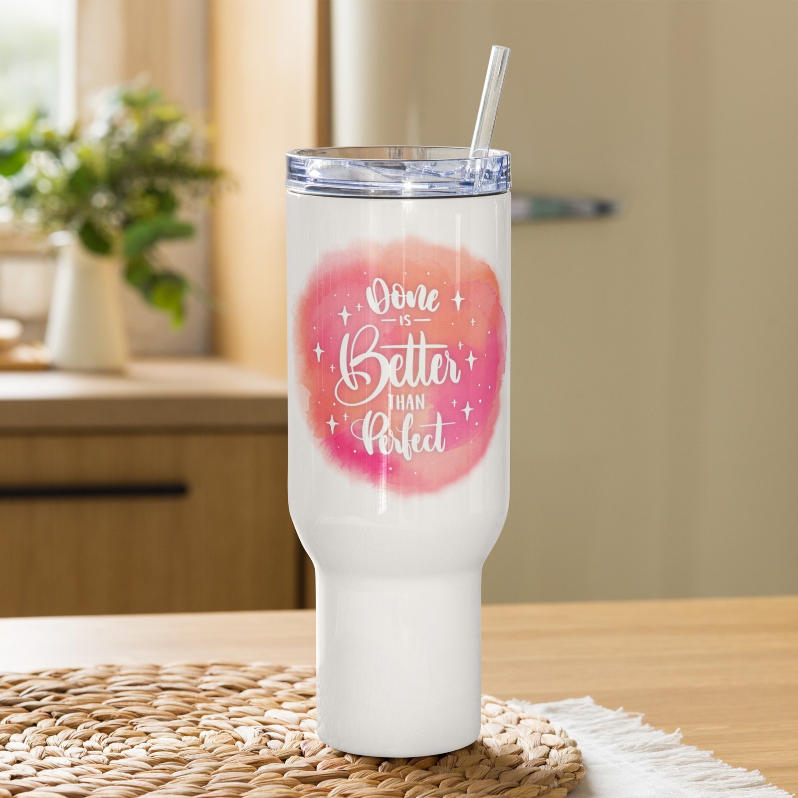 Done is better than Perfect - Travel mug with a handle - Image 3