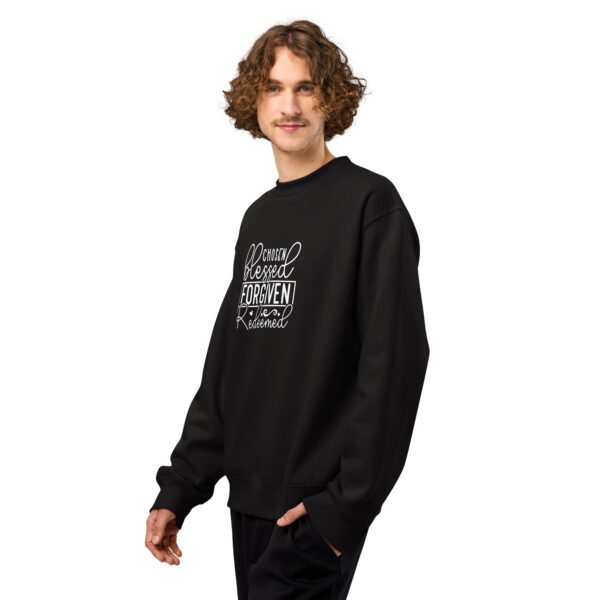 Chosen, Blessed, Loved, Redeemed - Oversized heavyweight sweatshirt - Image 2