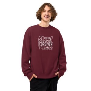 Chosen, Blessed, Loved, Redeemed - Oversized heavyweight sweatshirt