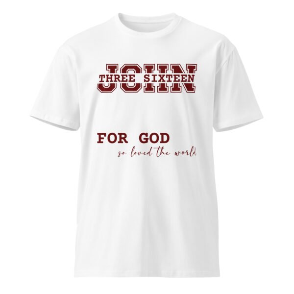 John 3:16 - Unisex premium t-shirt - Image 3