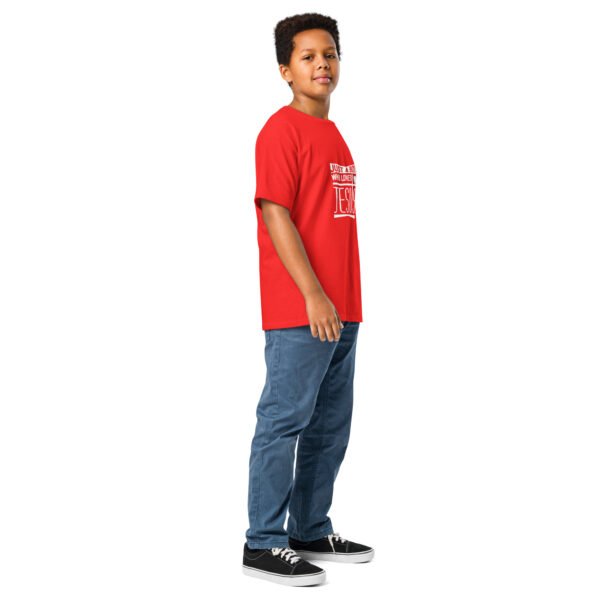 Just a Boy who Loves Jesus - Youth classic tee (dark colors) - Image 14
