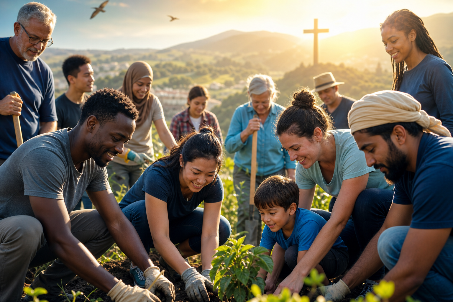 Atalaias Mission: Diverse people collaborating on a humanitarian project